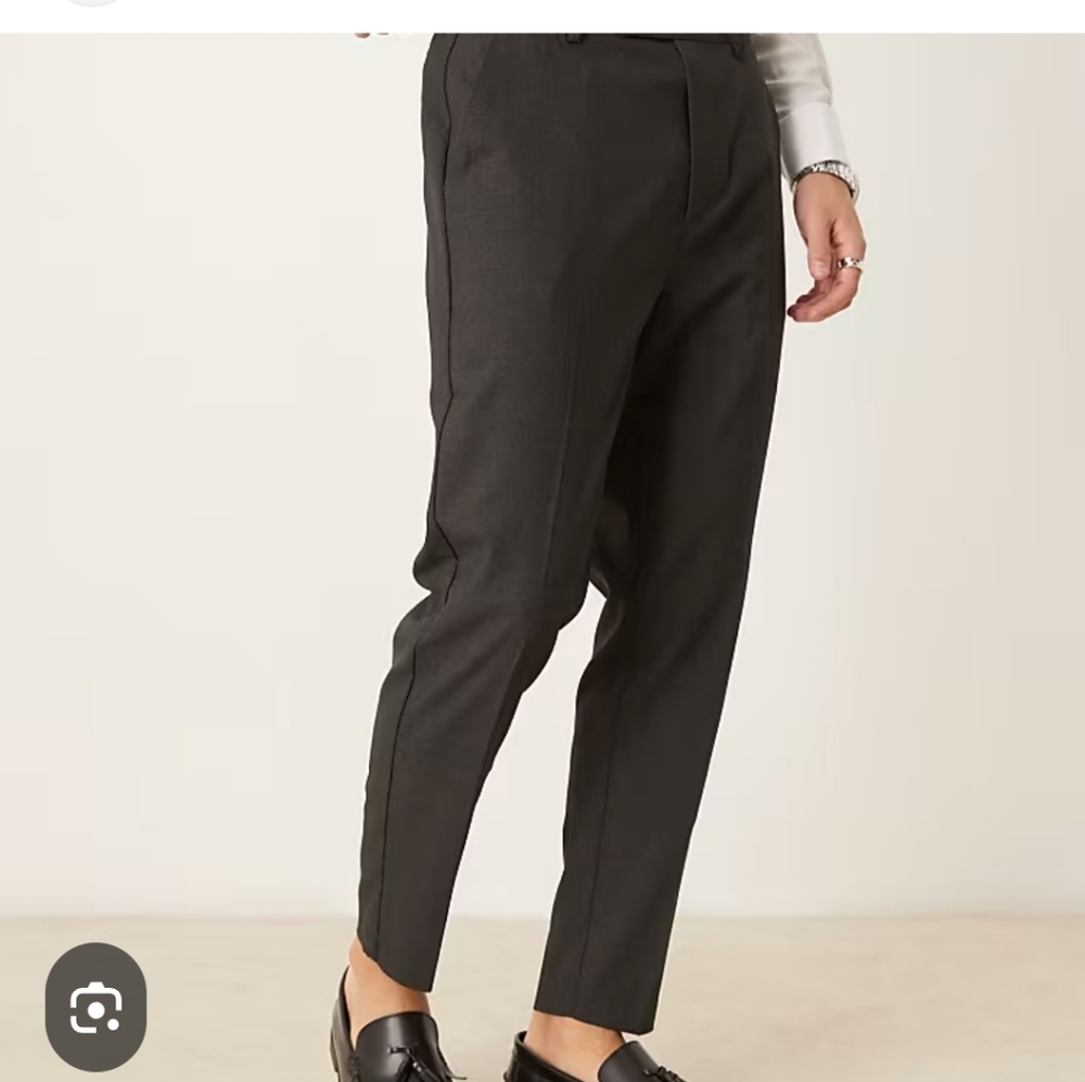 NWT Womens ASOS Black Dress Pants 28x30